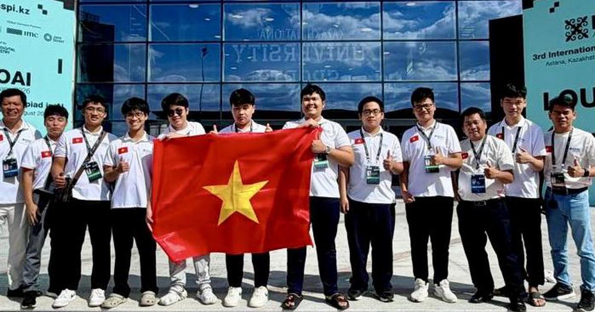 Học sinh Việt Nam giành 7 huy chương tại Olympic trí tuệ nhân tạo quốc tế