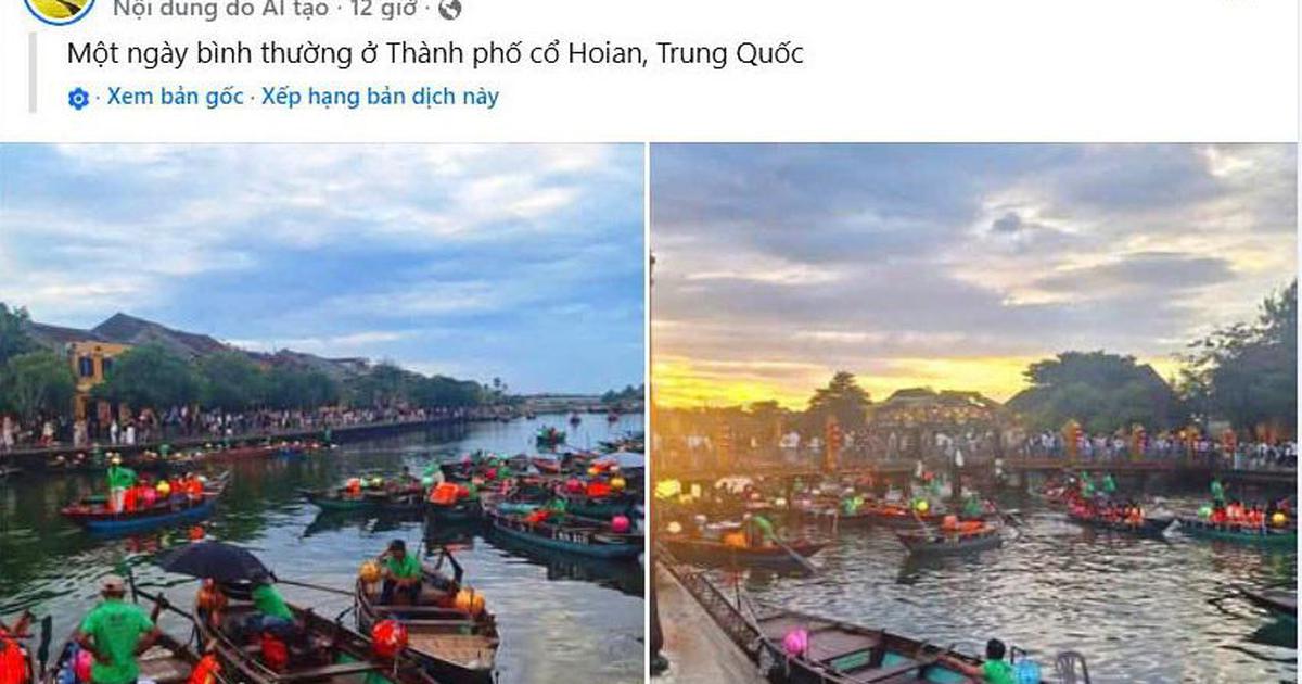 Hình ảnh phố cổ Hội An bị gắn là 'ở Trung Quốc', địa phương lên tiếng