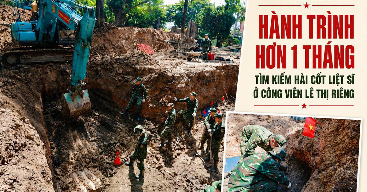 Toàn cảnh hành trình hơn 1 tháng tìm kiếm hài cốt liệt sĩ tại công viên Lê Thị Riêng