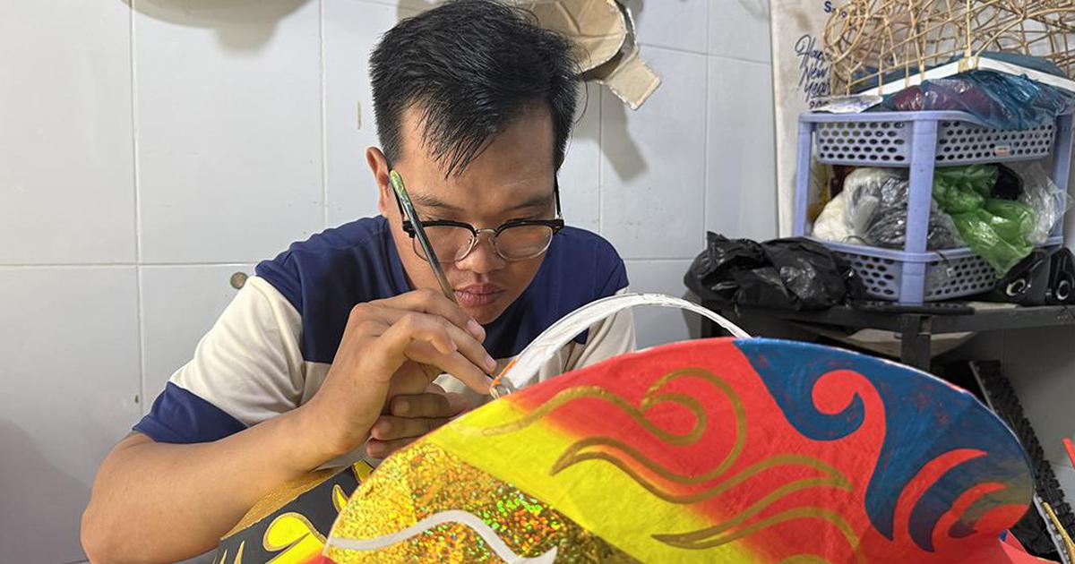Đầu lân với giá hơn 5 triệu đồng/cái của chàng trai này có gì đặc biệt?