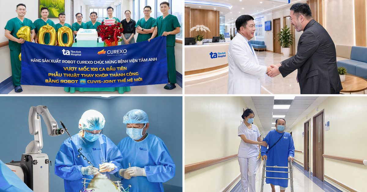 Bệnh viện Tâm Anh 'phá kỷ lục' thay khớp phức tạp bằng 'siêu robot' AI