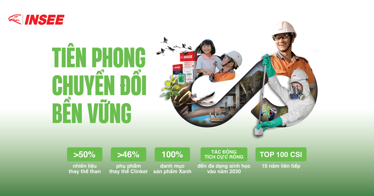 INSEE Việt Nam kiên định hành trình xanh hóa sản xuất, kiến tạo giá trị bền vững