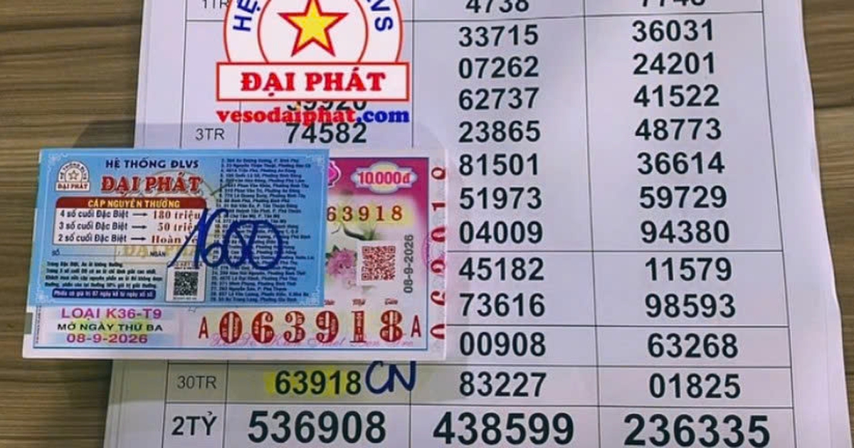 Chi 1,6 triệu mua v&eacute; số, người đ&agrave;n &ocirc;ng ở TP.HCM tr&uacute;ng 4,8 tỉ xổ số miền Nam