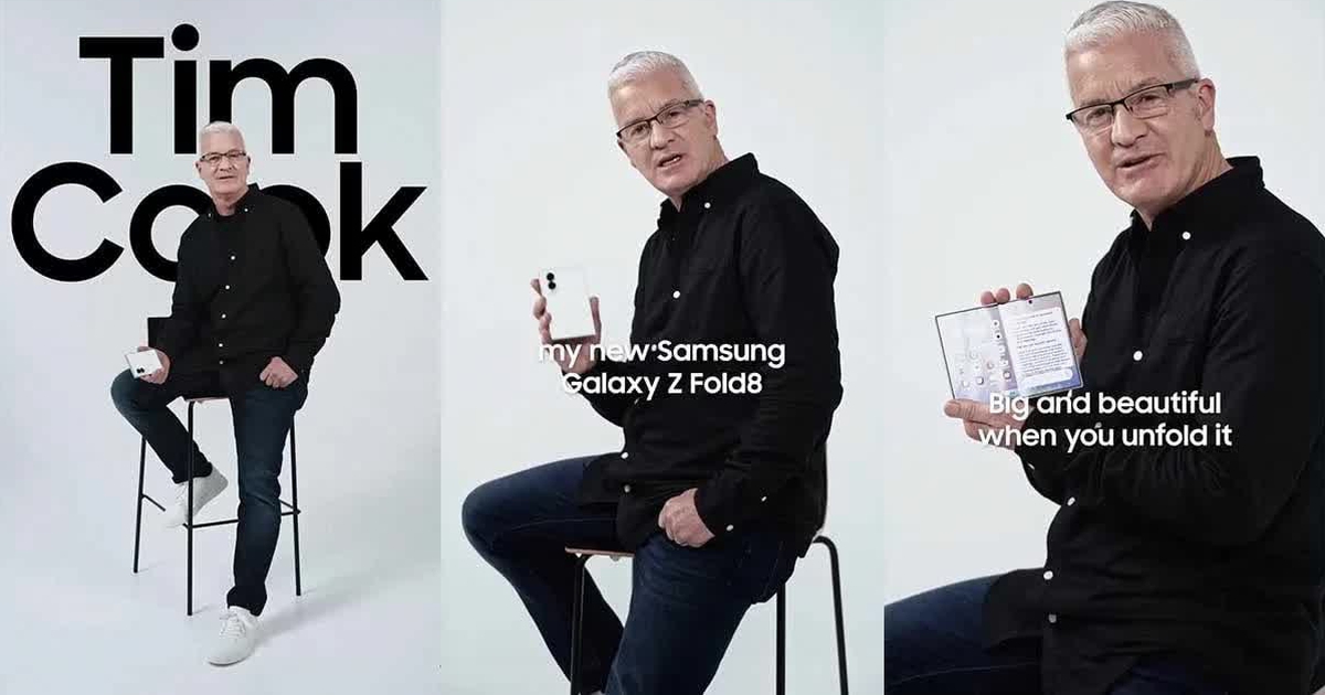 Samsung đưa "Tim Cook" vào quảng cáo Galaxy Z Fold8