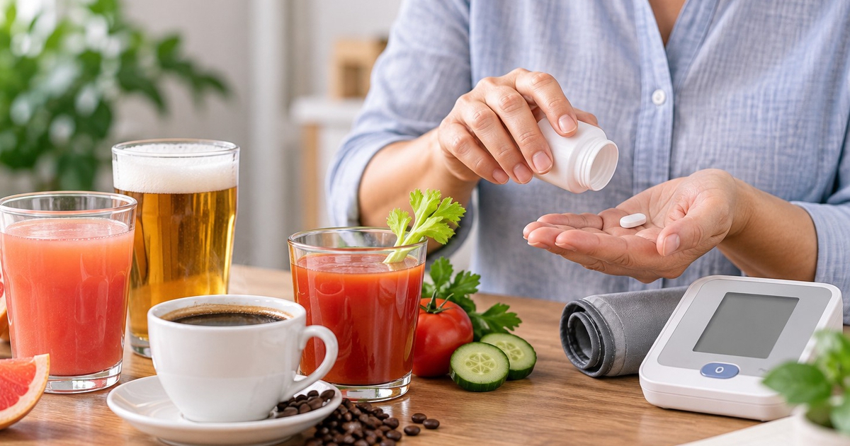 Đang uống thuốc huyết áp, nên tránh những đồ uống nào?