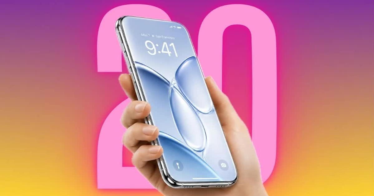 iPhone 20 sẽ có hàng loạt thay đổi táo bạo