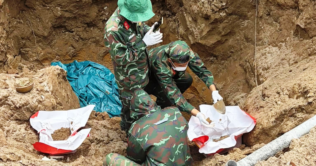 Phát hiện dấu tích hài cốt liệt sĩ chôn tập thể ở Hội An