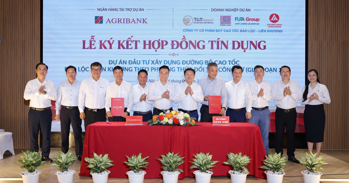 Agribank cấp gần 3.000 tỉ đồng vốn tín dụng cho cao tốc Bảo Lộc