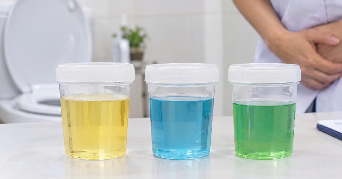 Nước tiểu xanh dương, xanh lá: Khi nào cần đi khám?