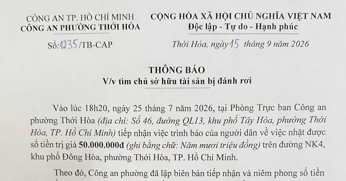 T&igrave;m chủ nh&acirc;n xấp tiền 50 triệu đồng, gần 2 th&aacute;ng chưa c&oacute; người nhận