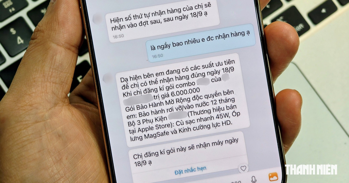 Người dùng được gợi ý "mua gói đặc quyền" để nhận sớm iPhone 18 Pro