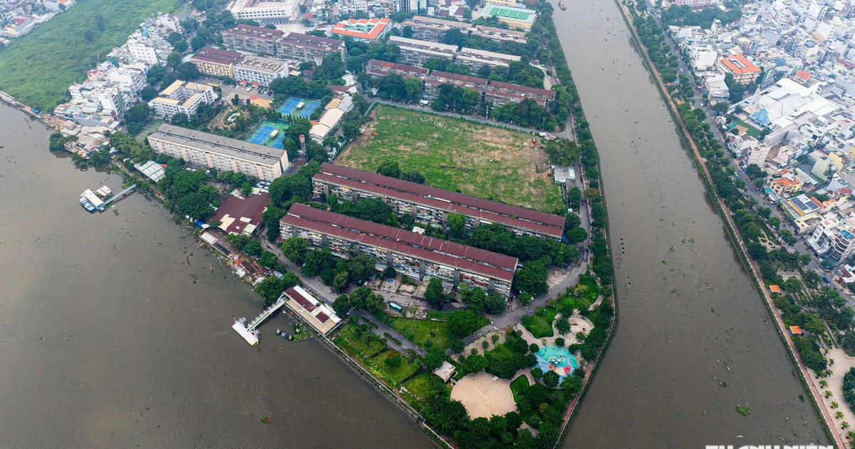 Toàn cảnh cư xá Thanh Đa vắng lặng trước ngày xây mới