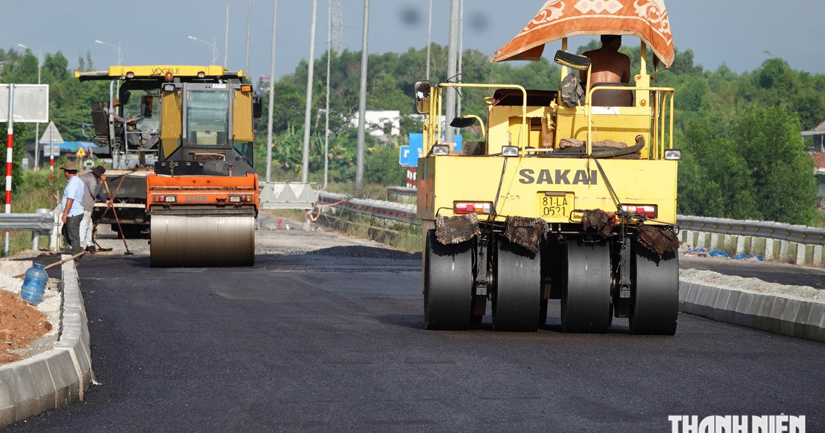 Nút giao Trì Bình trên cao tốc Đà Nẵng - Quảng Ngãi sẽ thông tuyến vào tháng 10