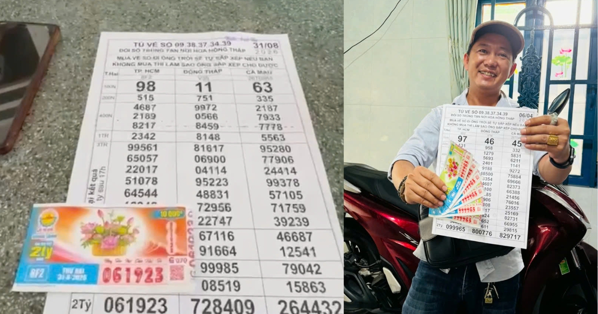 Trả nợ đồng nghiệp 20.000 đồng, cả hai c&ugrave;ng tr&uacute;ng độc đắc xổ số miền Nam