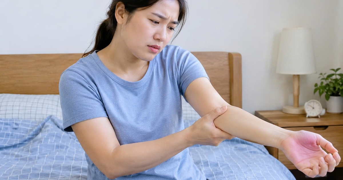Thức dậy thấy tay tê: Khi nào đáng lo?