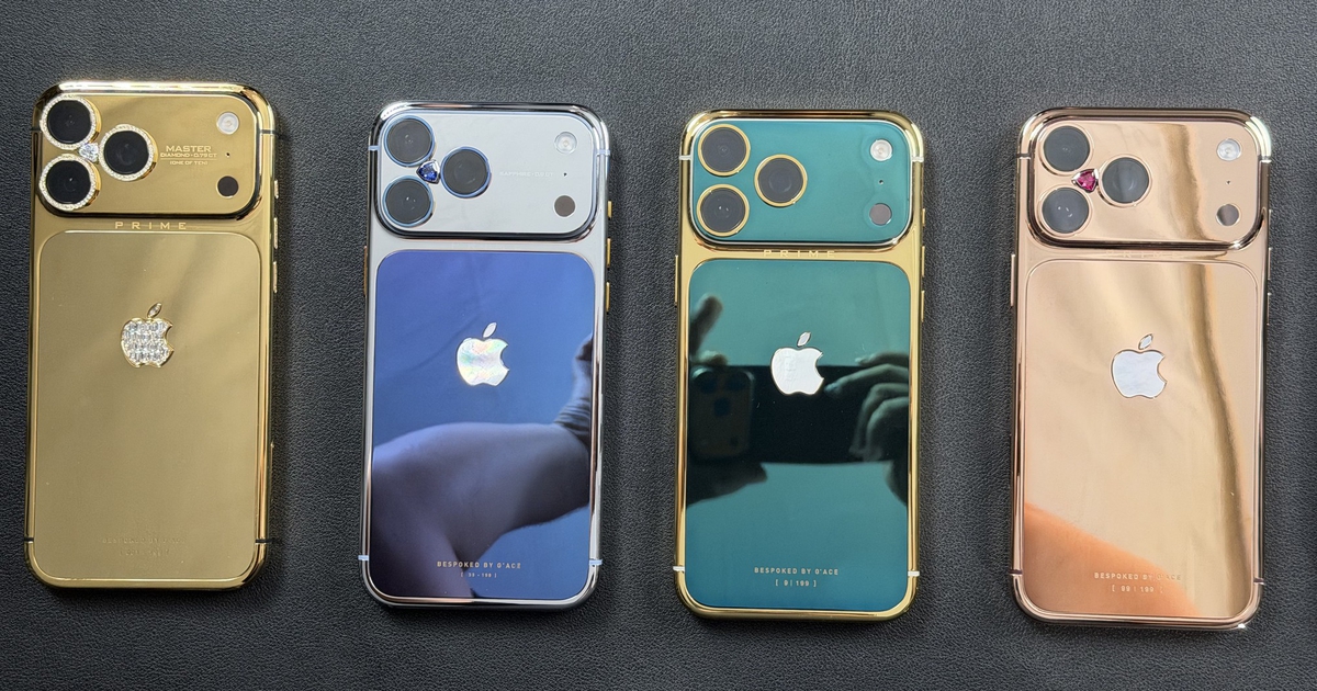 iPhone 18 Pro Max mạ vàng, đính kim cương giá hơn 200 triệu đồng tại Việt Nam