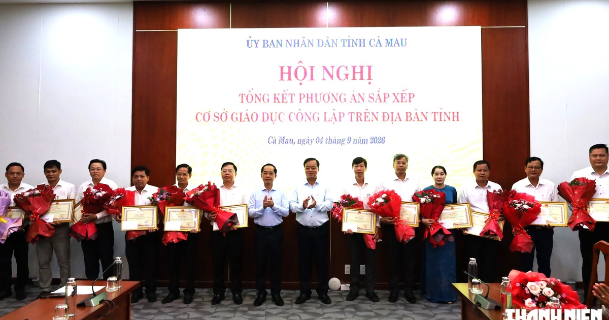C&agrave; Mau giảm hơn 50% đầu mối cơ sở gi&aacute;o dục c&ocirc;ng lập sau sắp xếp