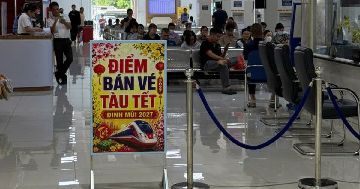 Đường sắt chính thức mở bán hơn 300.000 vé tàu Tết 2027