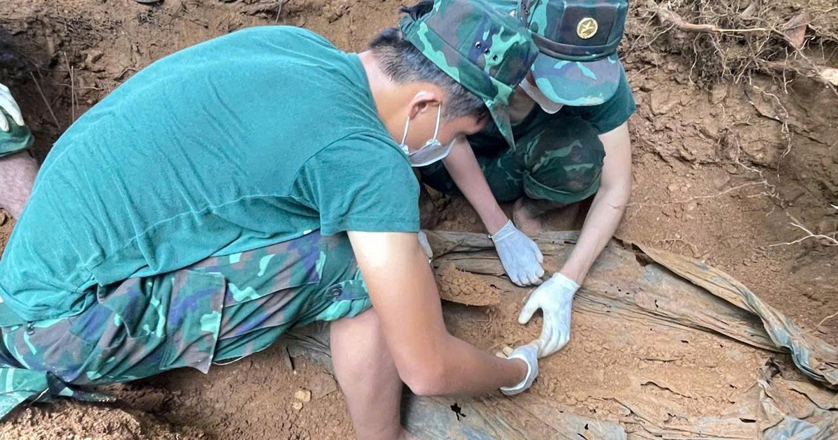 Đà Nẵng: Phát hiện hài cốt liệt sĩ cùng huy hiệu Dũng sĩ diệt Mỹ