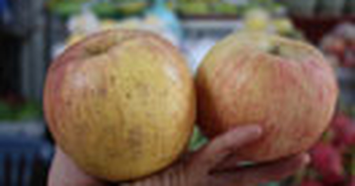 Người dân sợ táo Trung Quốc