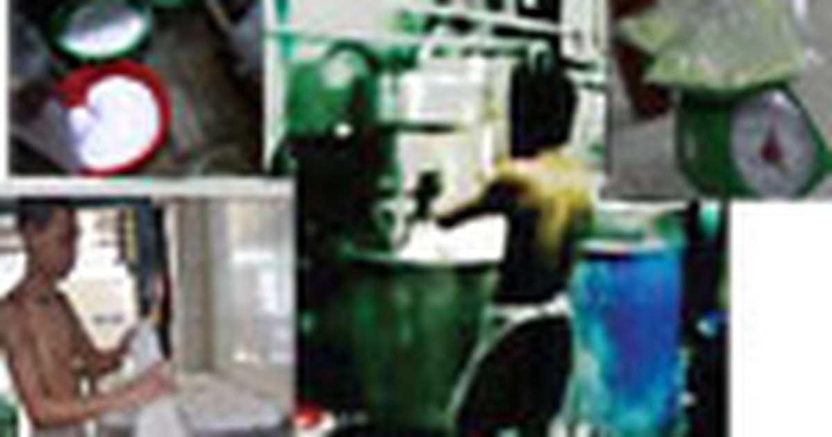 Dùng hóa chất tái chế bún