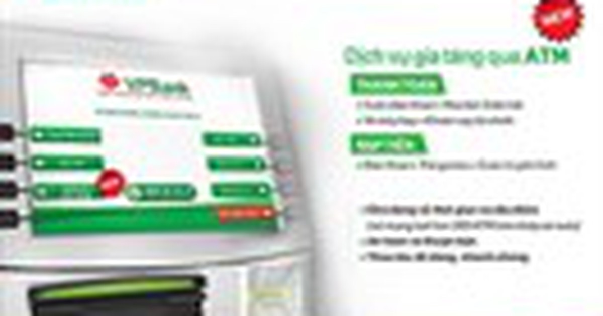 Thanh toán hóa đơn và nạp tiền ngay tại cây ATM của VPBank