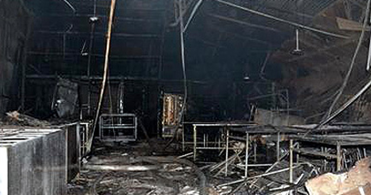 Vụ cháy nhà xưởng phía sau Keangnam gây thiệt hại 5 tỉ đồng