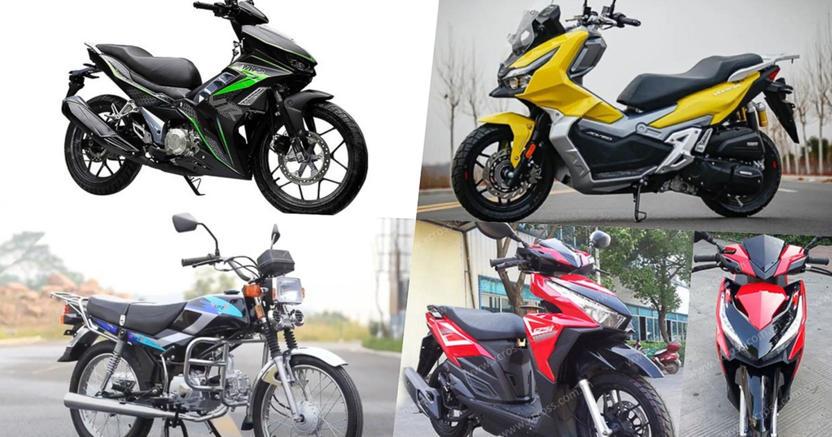 5 xe máy Trung Quốc nhái trắng trợn thiết kế các mẫu mã Honda