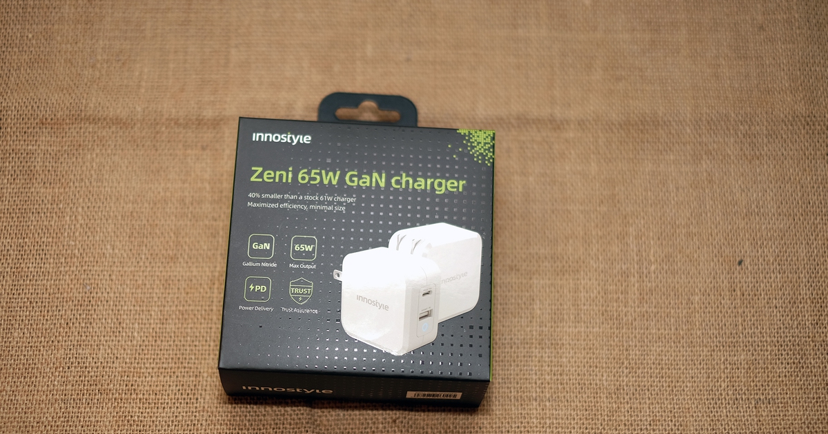 Innostyle Zeni GaN 65W – Nhỏ mà có nhiều võ, sạc nhanh thiết bị game