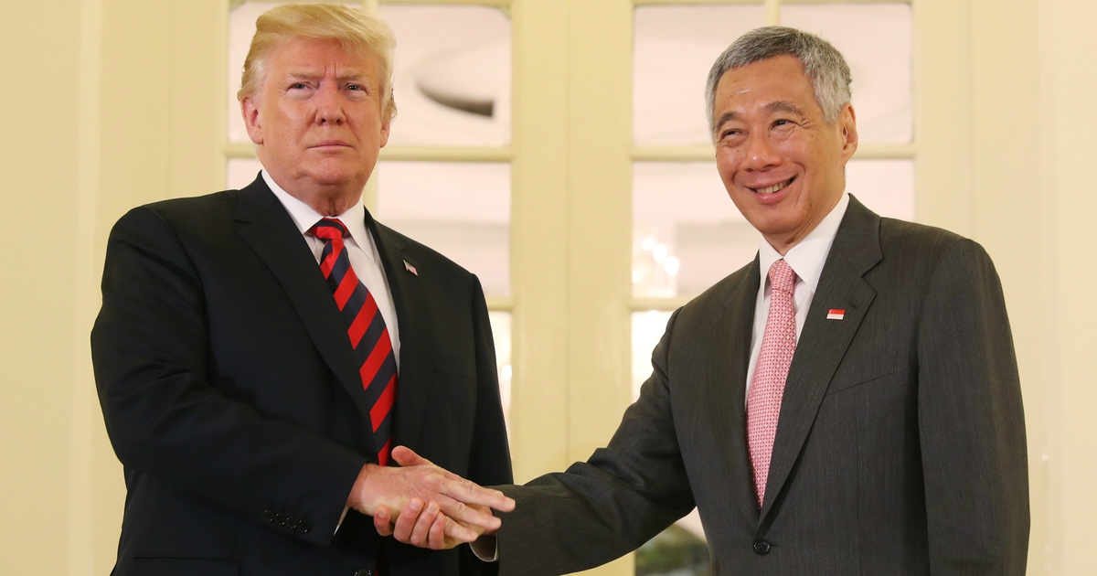 Tổng thống Trump gặp Thủ tướng Lý Hiển Long