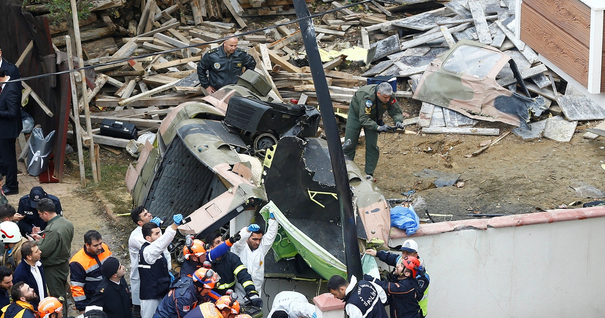 Trực thăng Thổ Nhĩ Kỳ rơi xuống khu dân cư, 4 người thiệt mạng