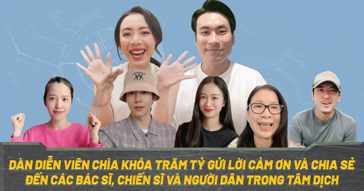 Thu Trang, Kiều Minh Tuấn cùng dàn sao phim ‘Chìa khóa trăm tỉ’ cổ động chống dịch
