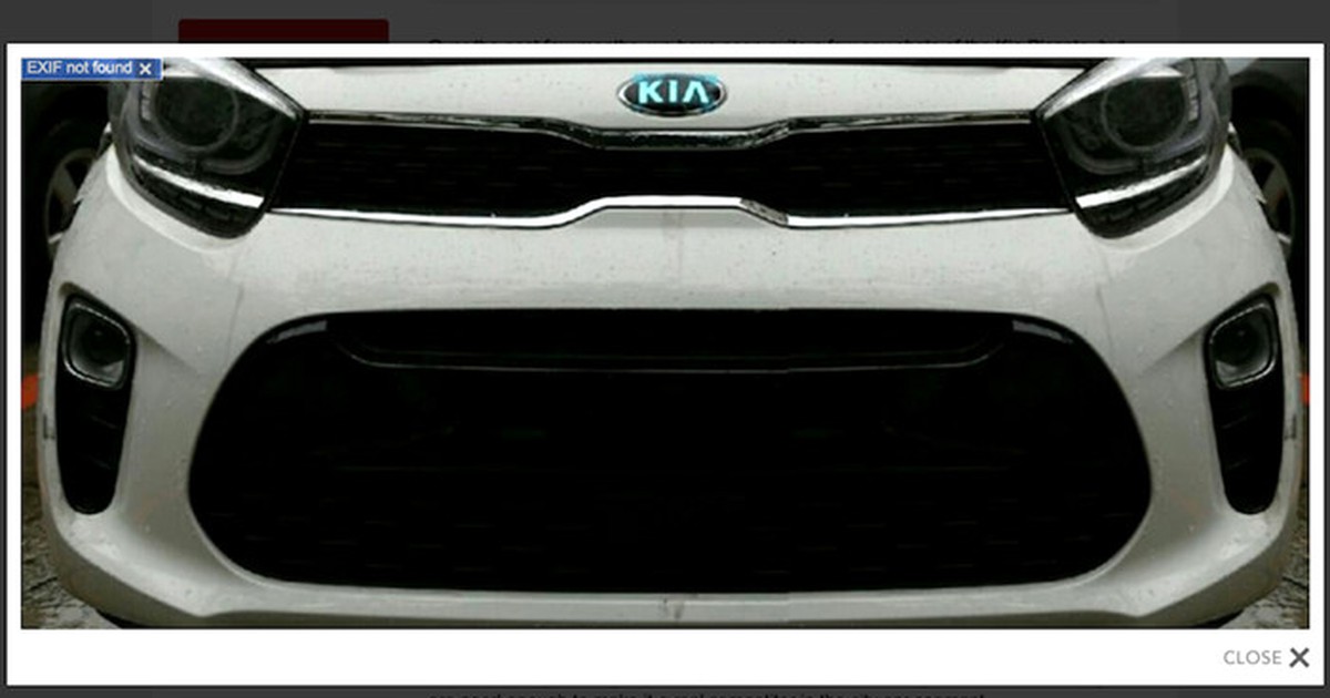 Kia Morning 2017 lộ diện thiết kế đầu xe