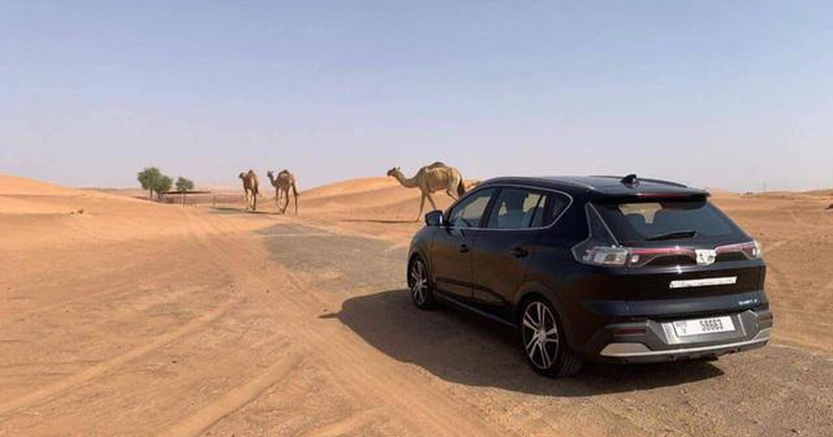 Xe điện VinFast VF e34 chạy thử tại Dubai