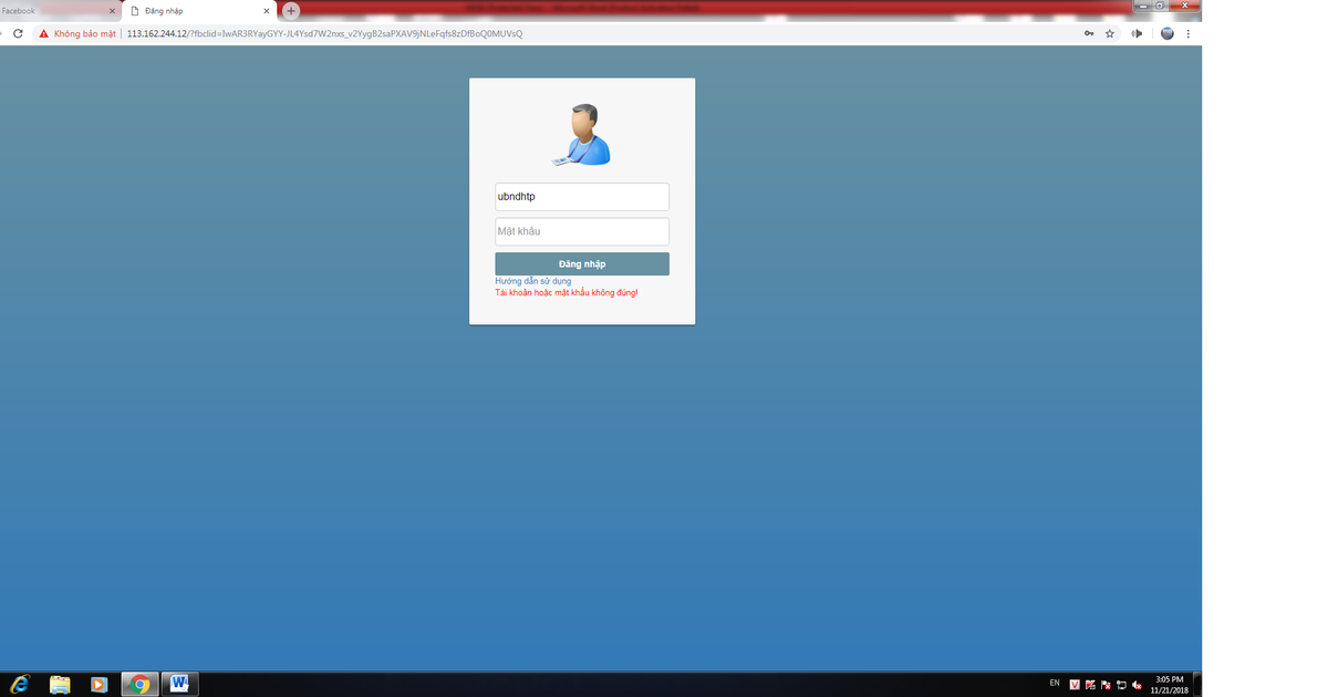 Không truy cập được thông tin công khai môi trường nhiệt điện Vĩnh Tân