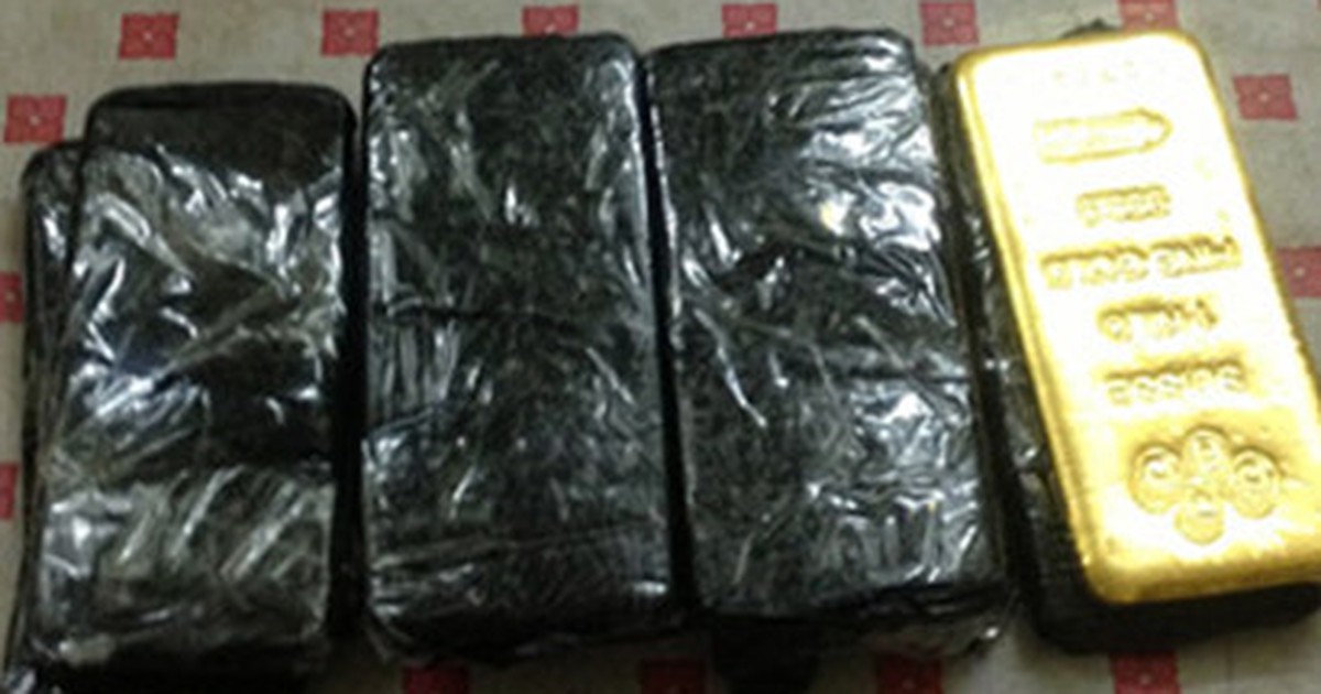 Thu giữ 5 kg vàng xuất lậu