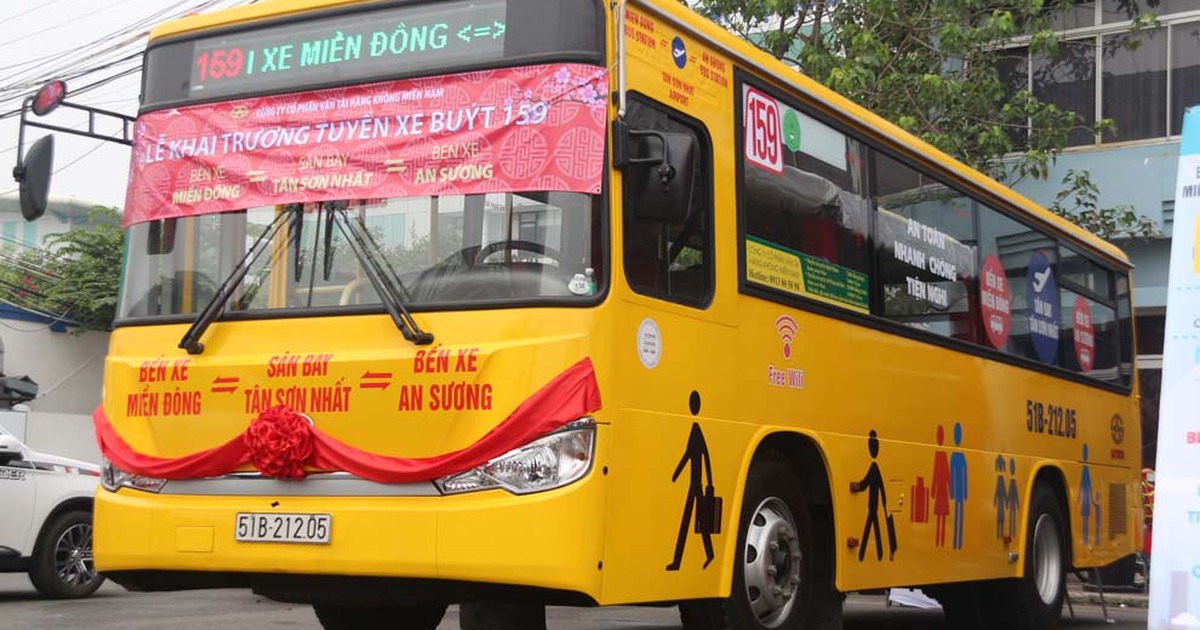 Mở tuyến xe buýt nối với sân bay Tân Sơn Nhất