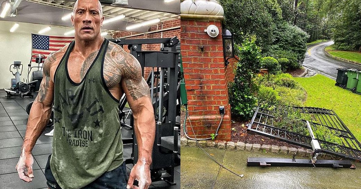 The Rock gây 'bão mạng' vì tay không phá cổng sắt