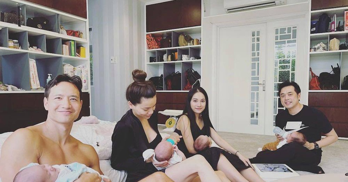 Bức ảnh 2 cặp song sinh nhà Hà Hồ, Dương Khắc Linh hội ngộ 'gây bão'