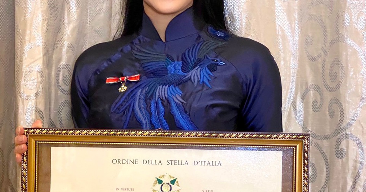 Doanh nhân Lê Hồng Thủy Tiên được Tổng thống Ý vinh danh