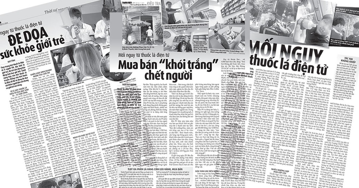 Mối nguy từ thuốc lá điện tử: Biến tướng gây hệ lụy khôn lường