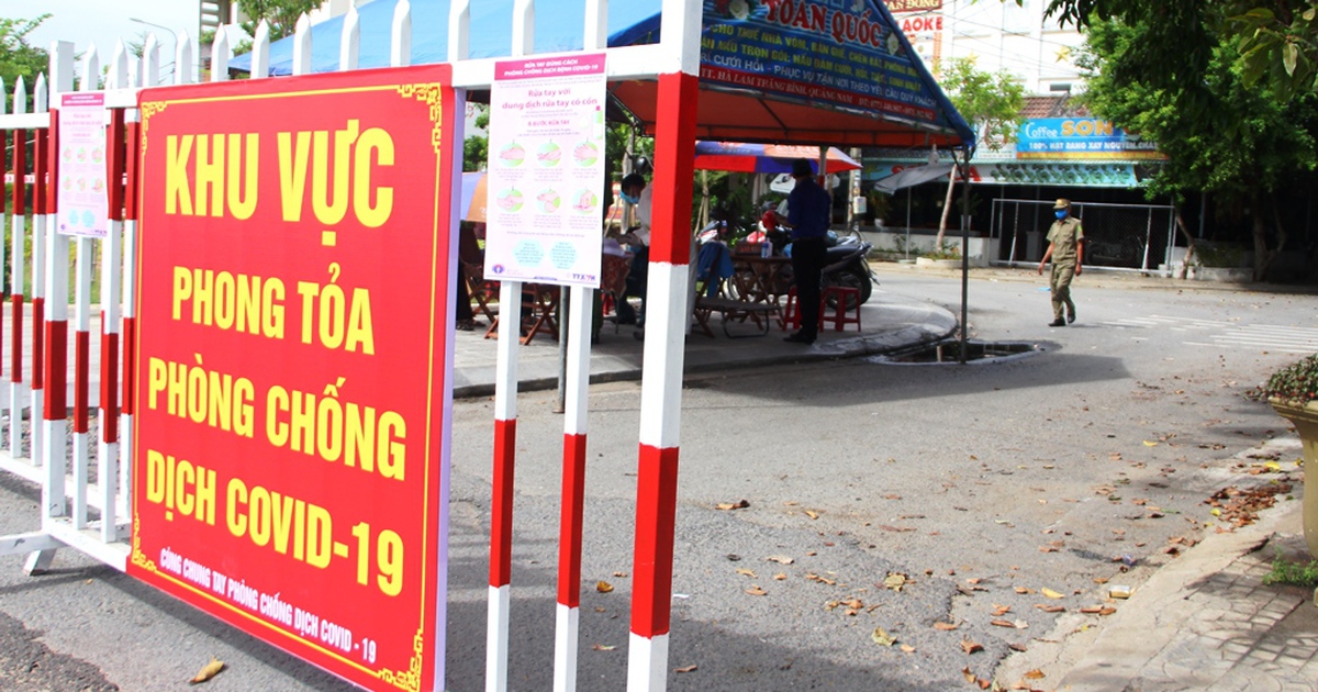 Tình hình Covid-19 Quảng Nam: Tiếp tục giãn cách hội tại 4 huyện, thị xã