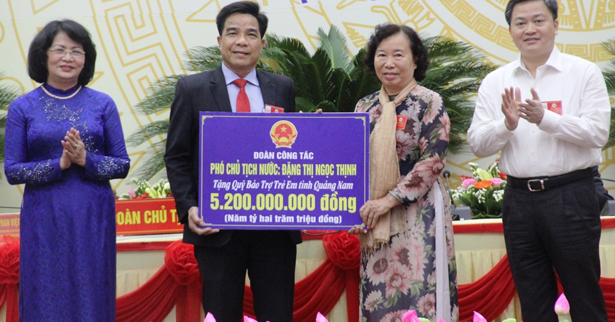 Phó chủ tịch nước dự Đại hội thi đua yêu nước tỉnh Quảng Nam