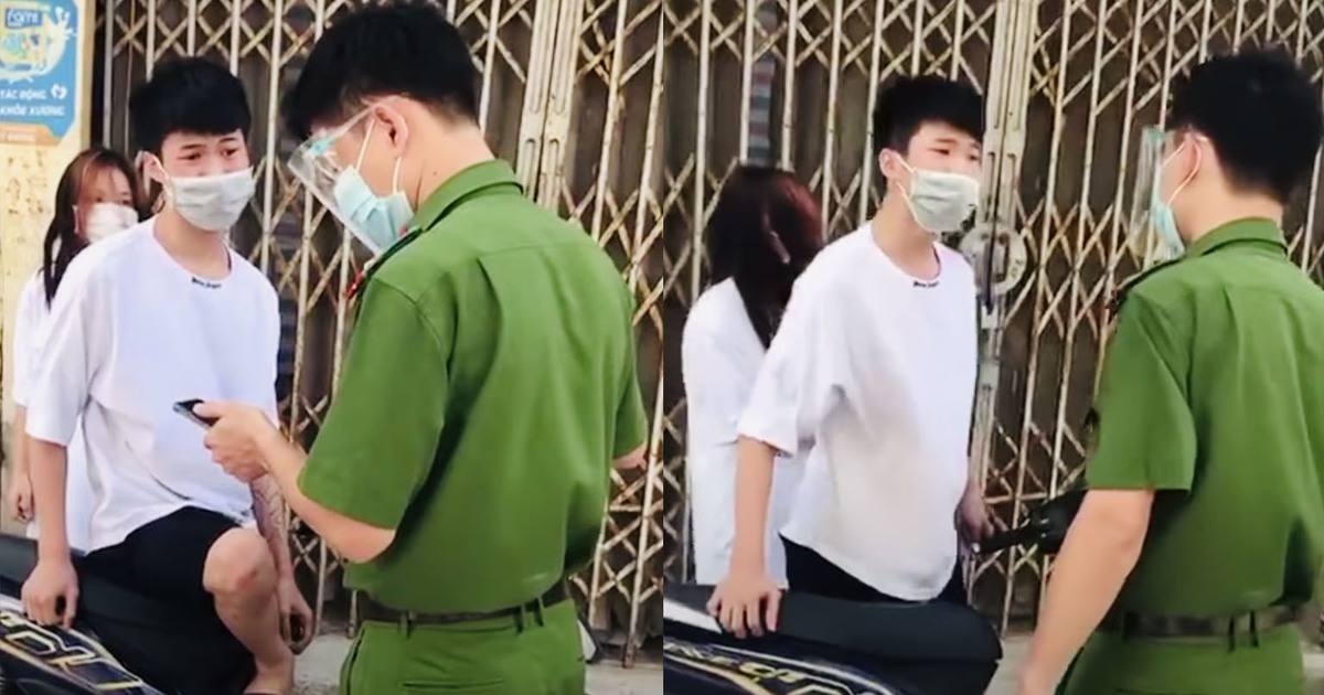Hà Nội: Thiếu niên chửi bới, xúc phạm công an mặc bạn gái can ngăn