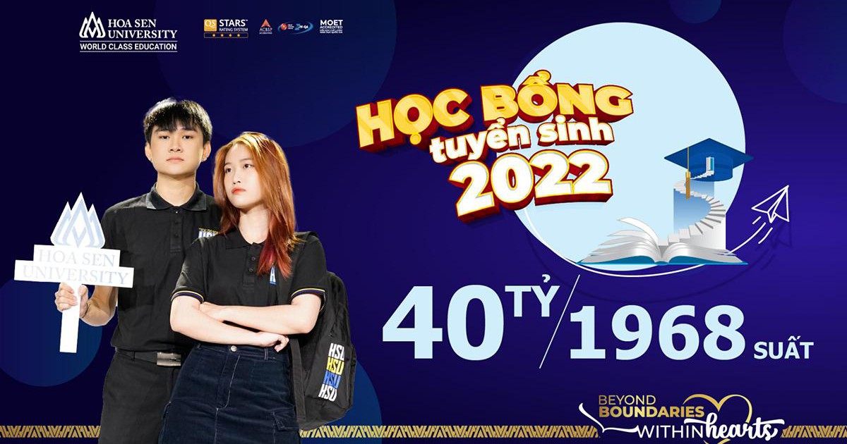 Trường Đại học Hoa Sen dành 40 tỉ đồng học bổng cho năm học 2022-2023