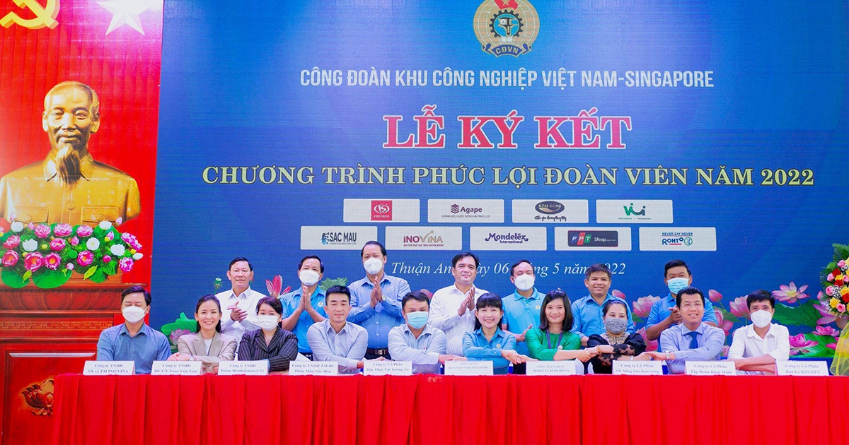 Vui App và Công đoàn VSIP Bình Dương, đẩy mạnh phúc lợi cho 350 doanh nghiệp