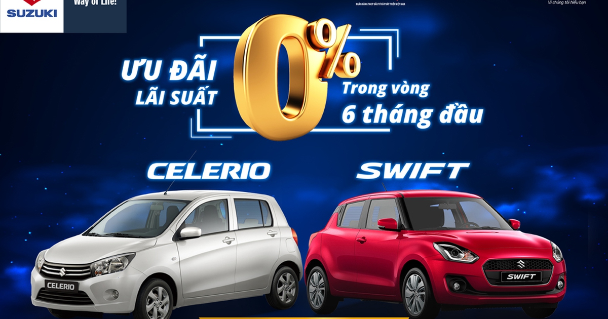 Nhận ngay ưu đãi trả góp không lãi suất khi mua ô tô Suzuki