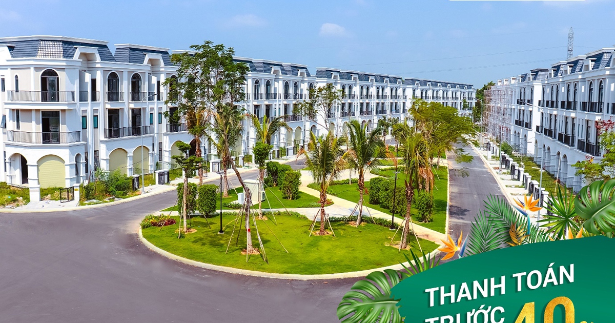 Chỉ thanh toán trước 40% sở hữu nhà phố trung tâm TP.Tân An