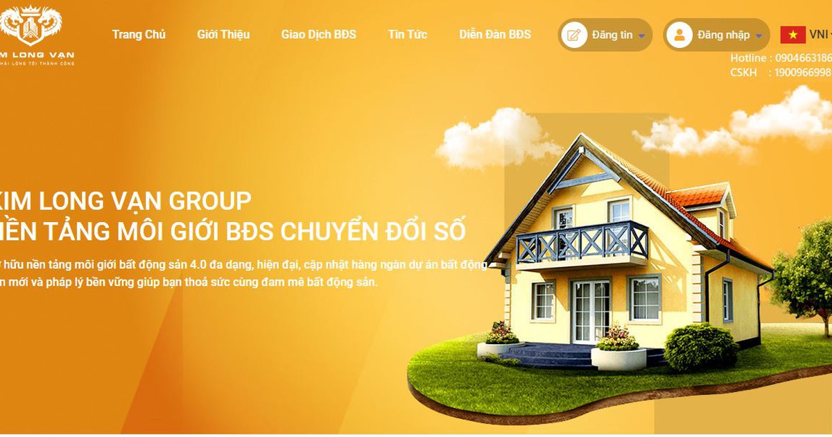 Kim Long Vạn Group ra mắt trang ‘klvland.io’ nền tảng môi giới BĐS chuyển đổi số