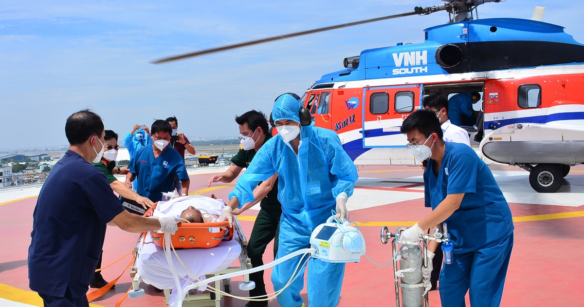 Điều trực thăng ra Trường Sa đón ngư dân suy hô hấp nguy kịch